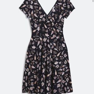 Kaileigh Black Floral Midi Dress